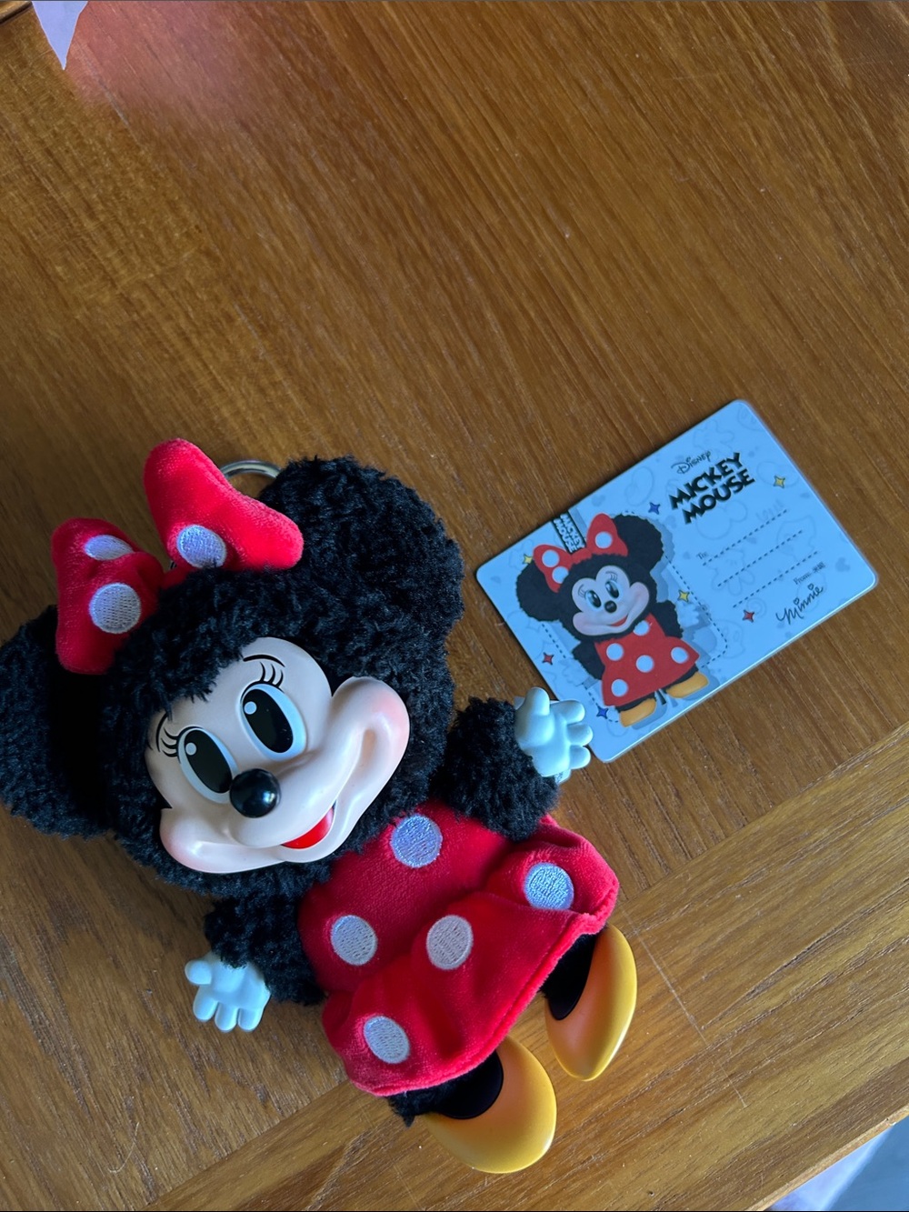 Authentic PopMart Minnie Mouse Plush Keychain from Mickey and Friends - Picture 2 of 5